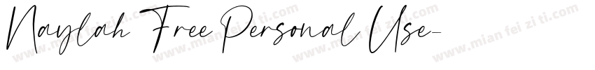 Naylah Free Personal Use字体转换